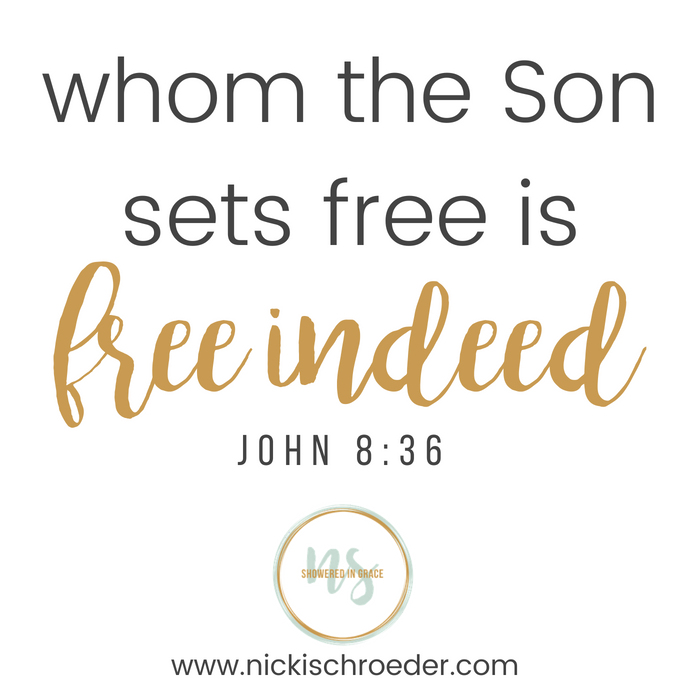 john 8:36 freedom in Christ