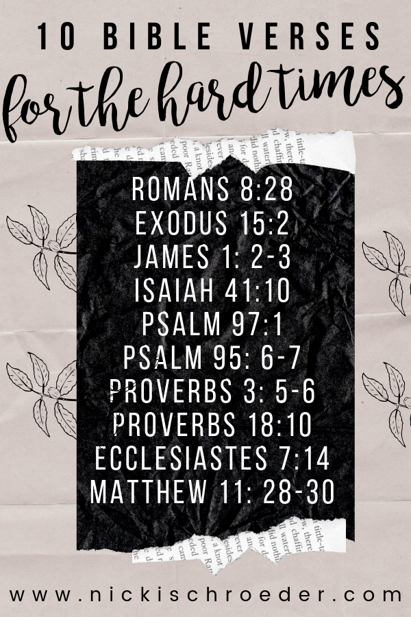 10 Bible Verses For Hard Times