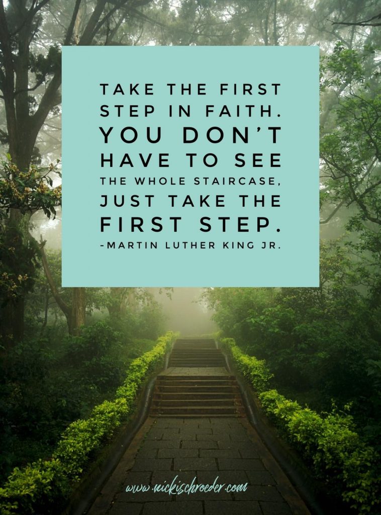 Martin Luther quote on fresh starts.