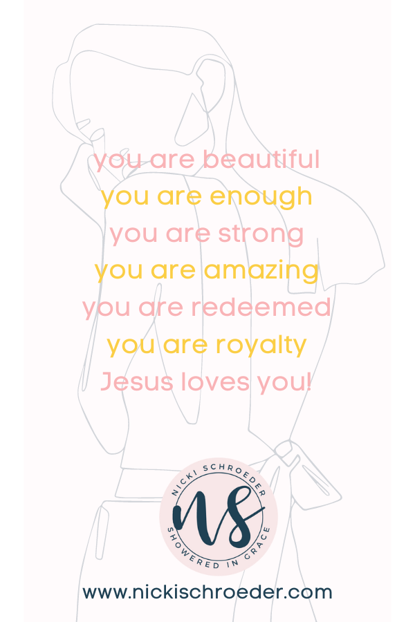 When you struggle with insecurity remember that Jesus loves you!